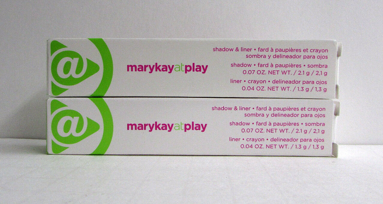 2 Mary Kay At Play Eye Shadow & Liner - Choose Shade -caramellow/rose/mint/lilac
