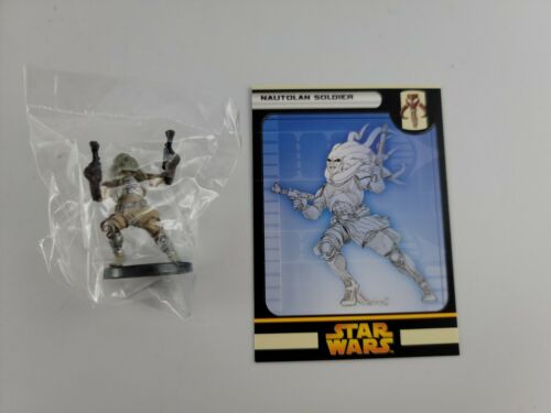 Star Wars Miniatures Nautolan Soldier #49/60 New Nib Swm Revenge Of The Sith
