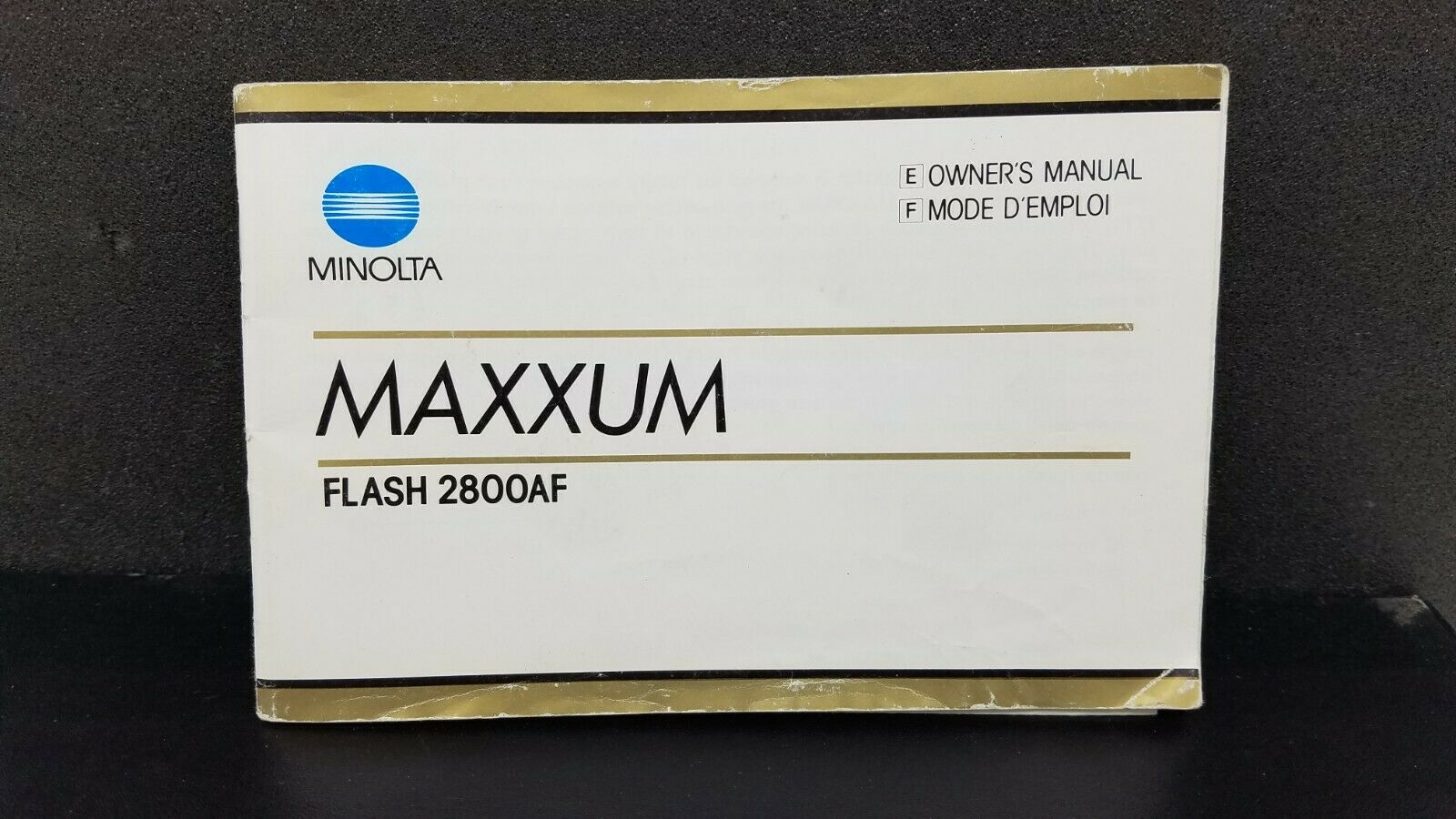 Original Minolta Flash Maxxum 2800af Owner's Operating Manual Instructions Guide