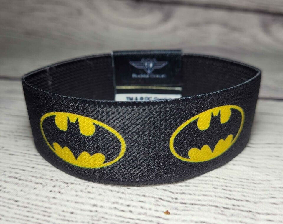 Children's Fabric Batman Wrist Bracelet Clasp Closure Wristlet Strap Halloween