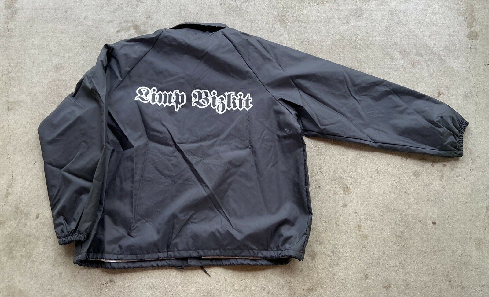 Vintage 90s Limp Bizkit Black Jacket Size Xxl Made In The Usa Rap Hip Hop