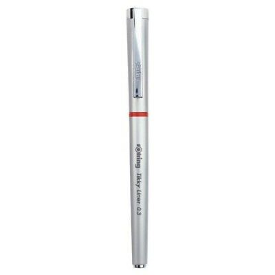 Rotring Ttikky Silver Liner  0.3 Needlepont Tip Gel Ink Pen New In Box S0919070