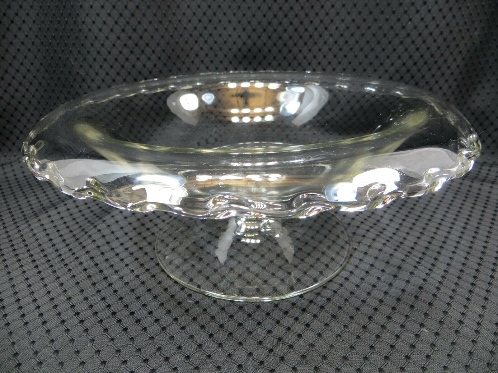 Lovely Fostoria Century 10 1/2 Inch Pedestal Bowl With Rolled Edge