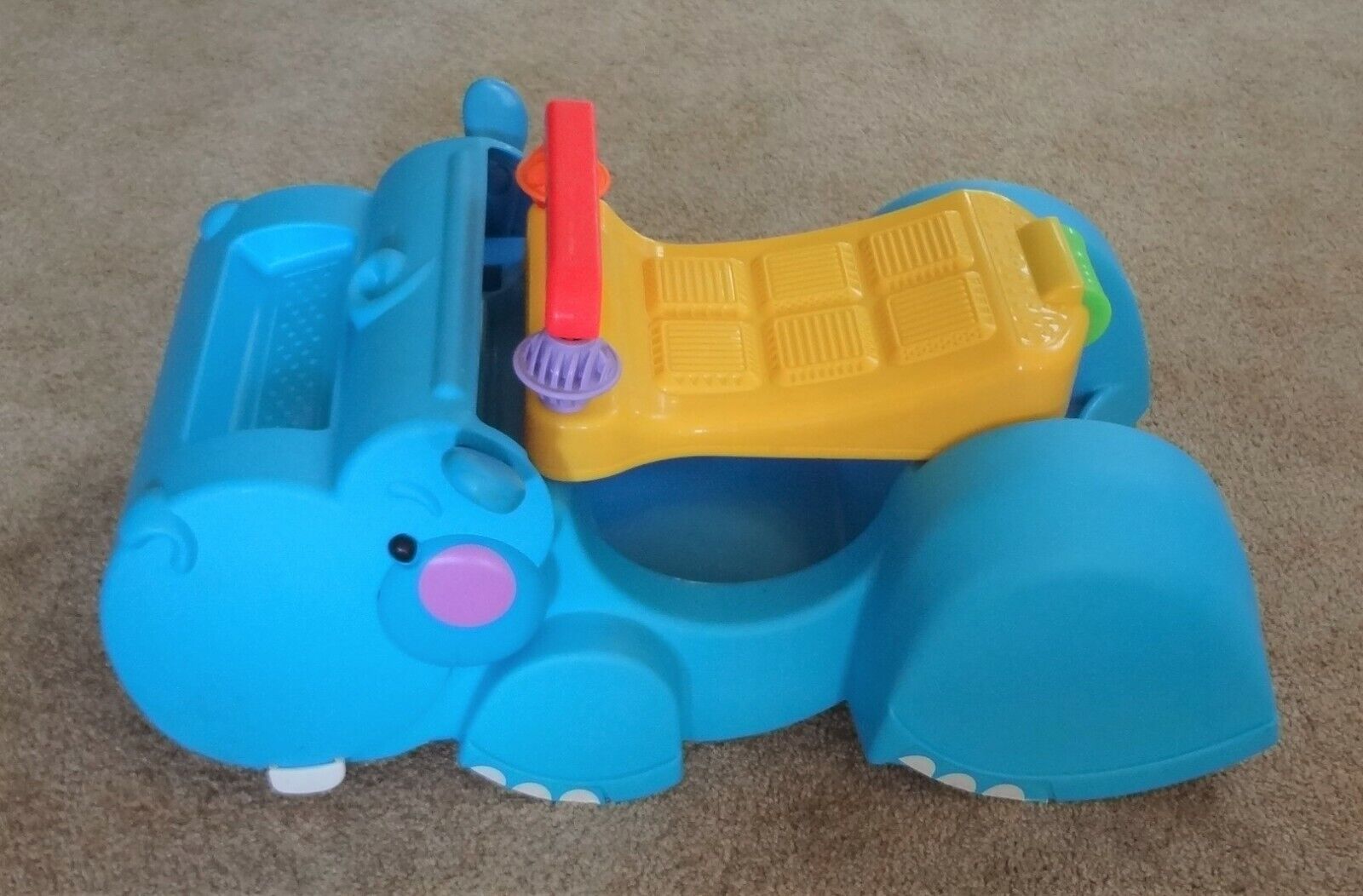 Fisher Price Gobble & Go Hippo Ride On Walker Toy