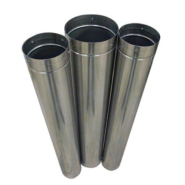 6" X 24" Rigid 304l Stainless Steel Stove Pipe