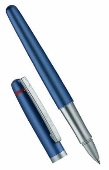 Rotring Rollerball Pen  Freeway Matte Blue & Silver Trim  Rollerball New  *
