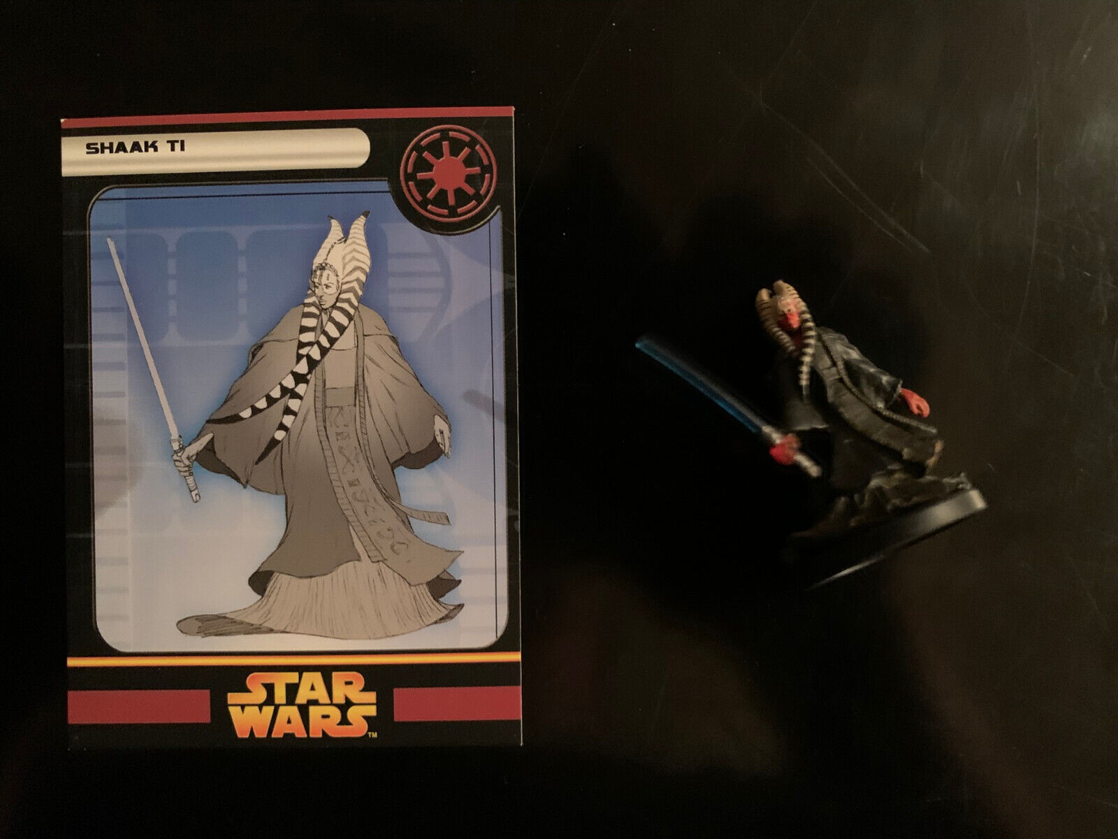 Star Wars Miniatures - Shaak Ti W/card - Revenge Of The Sith 19/60 - R