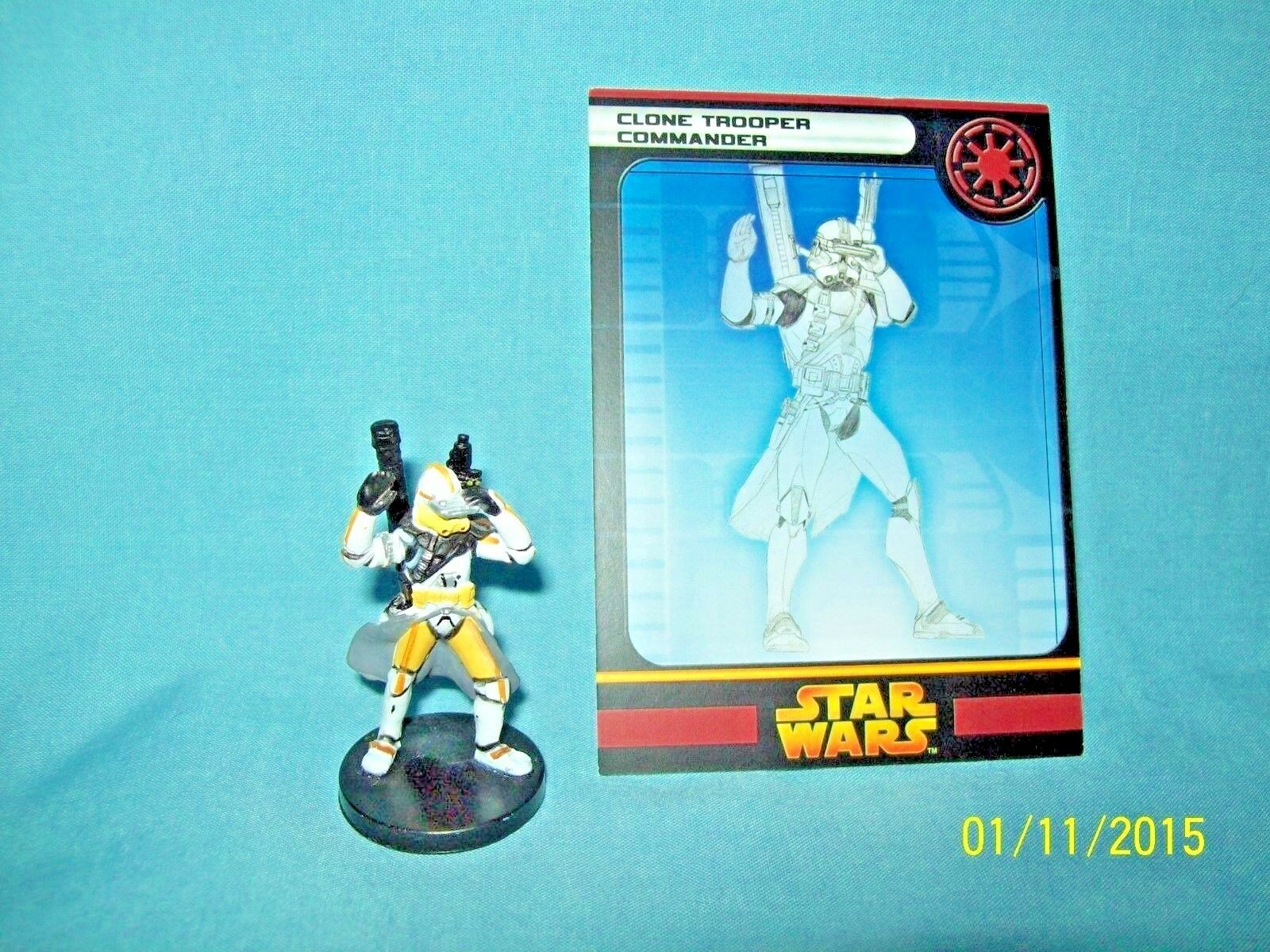 Wotc Star Wars Miniatures Clone Trooper Commander, Rots 10/60, Republic,uncommon
