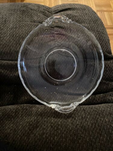 Fostoria Century Patter Clear Glass Bowl 2 Handles Vintage Serving Piece Decor