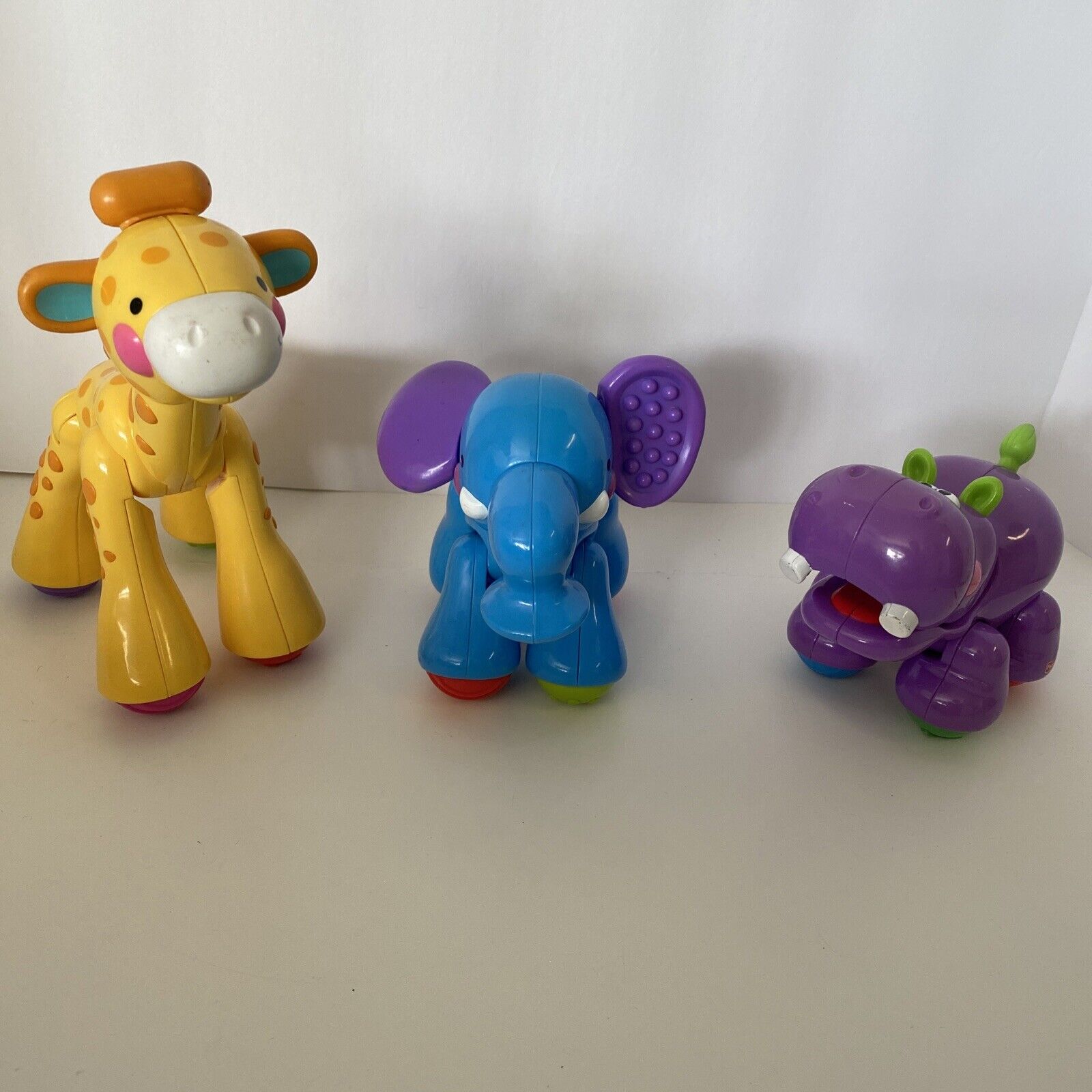 Fisher Price Amazing Animals Baby Toddler Toys Giraffe Hippo And Elephant Set