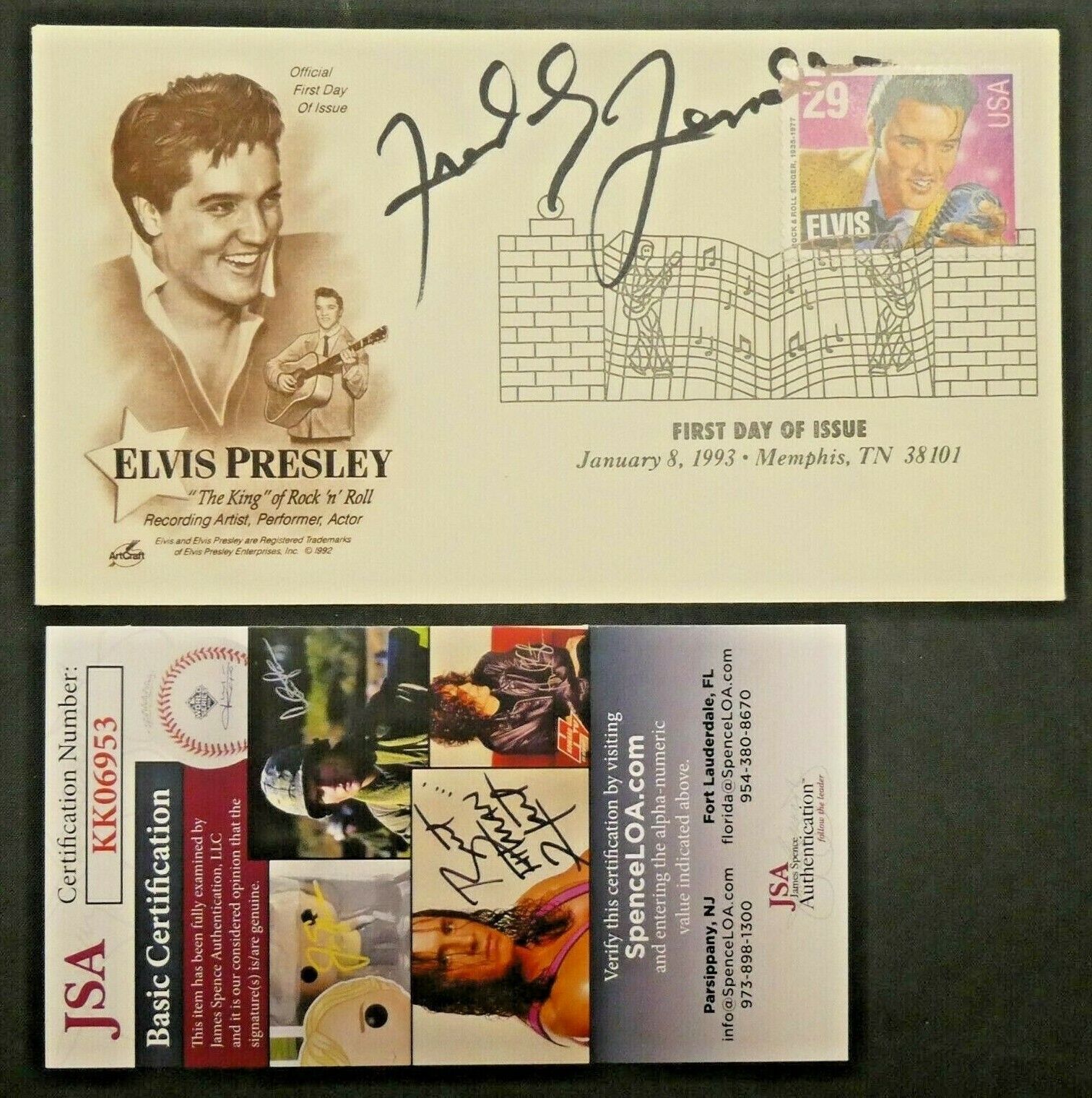 Freddy Fender Famous Musician Signed Cachet Fdc With Jsa Coa