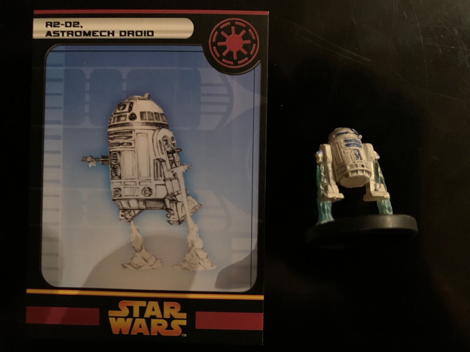 Star Wars Miniatures - R2-d2, Astromech Droid W/card - Rots 17/60 - Vr