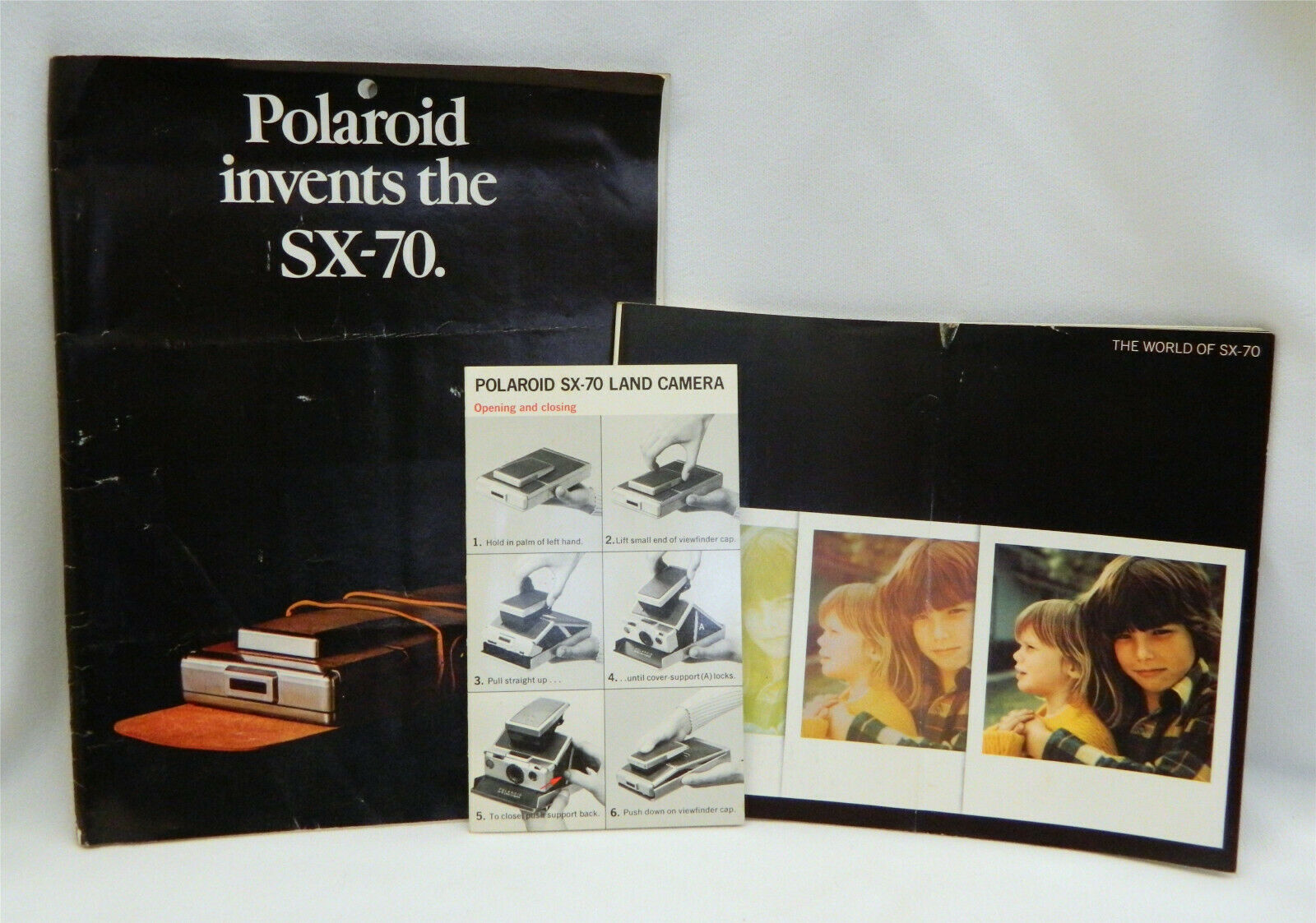 Vintage 1970s Polaroid Sx-70 Land Camera Original Papers Manual Brochure