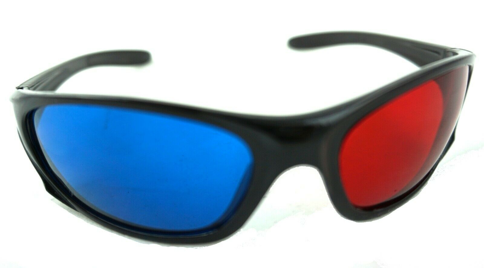 Red Blue/cyan Anaglyph 3d Glasses Ellipse For 3d Movies Photos Tvs