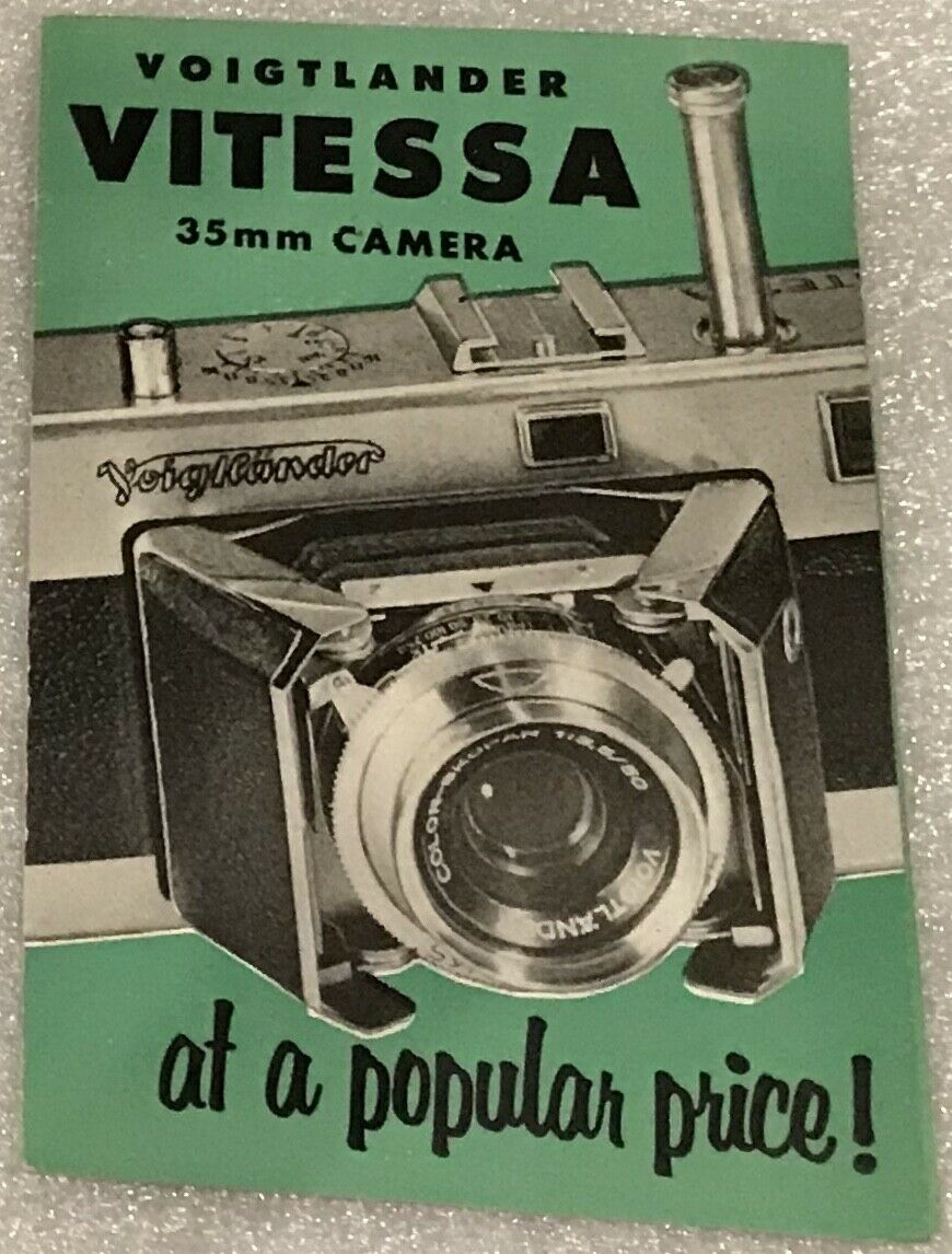 1950's Voigtlander Vitessa 35 M M Camera Brochure