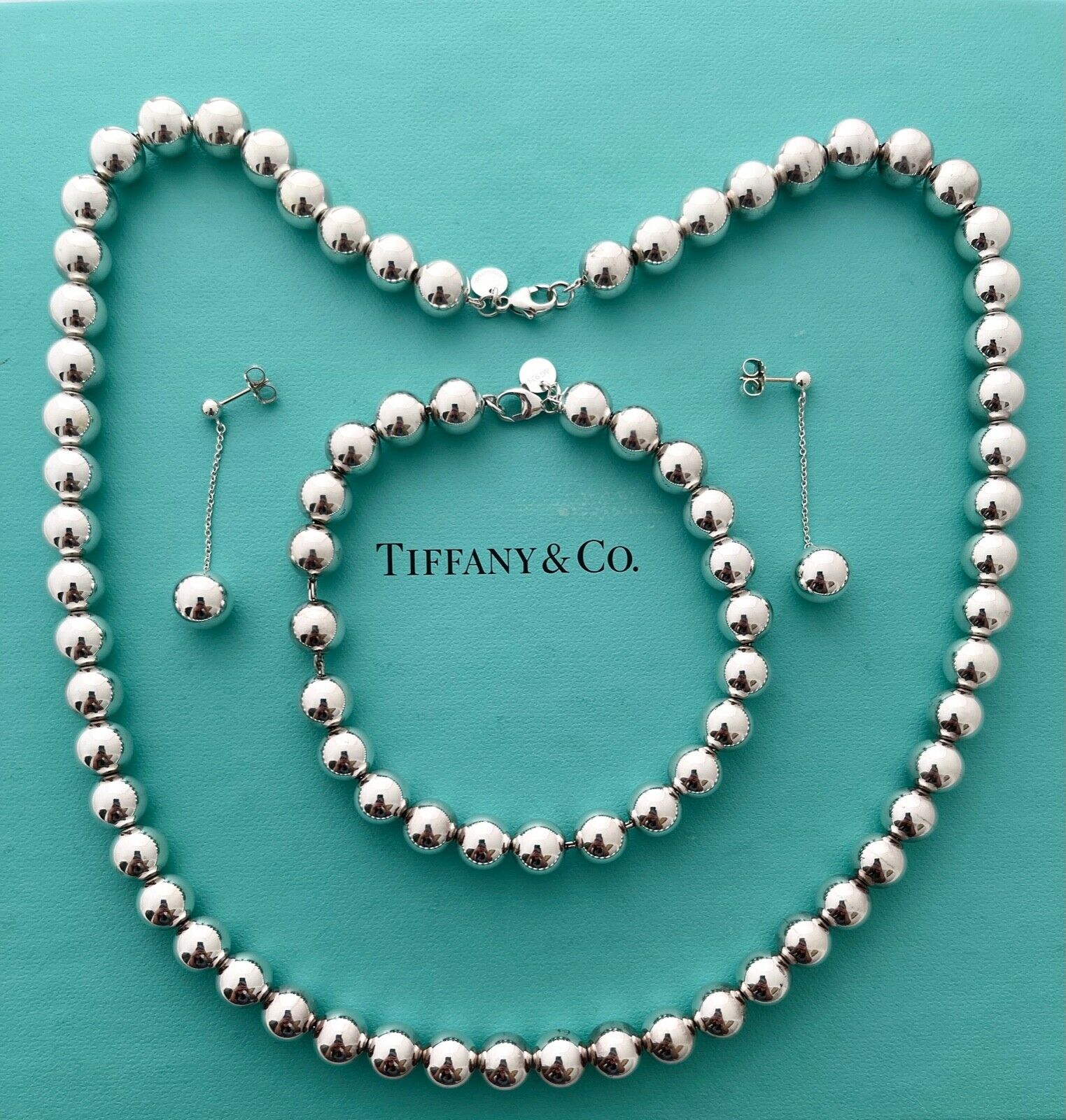 Tiffany & Co Hardwear Set Of Necklace, Bracelet & Earrings, Retail Usd $1,350.00