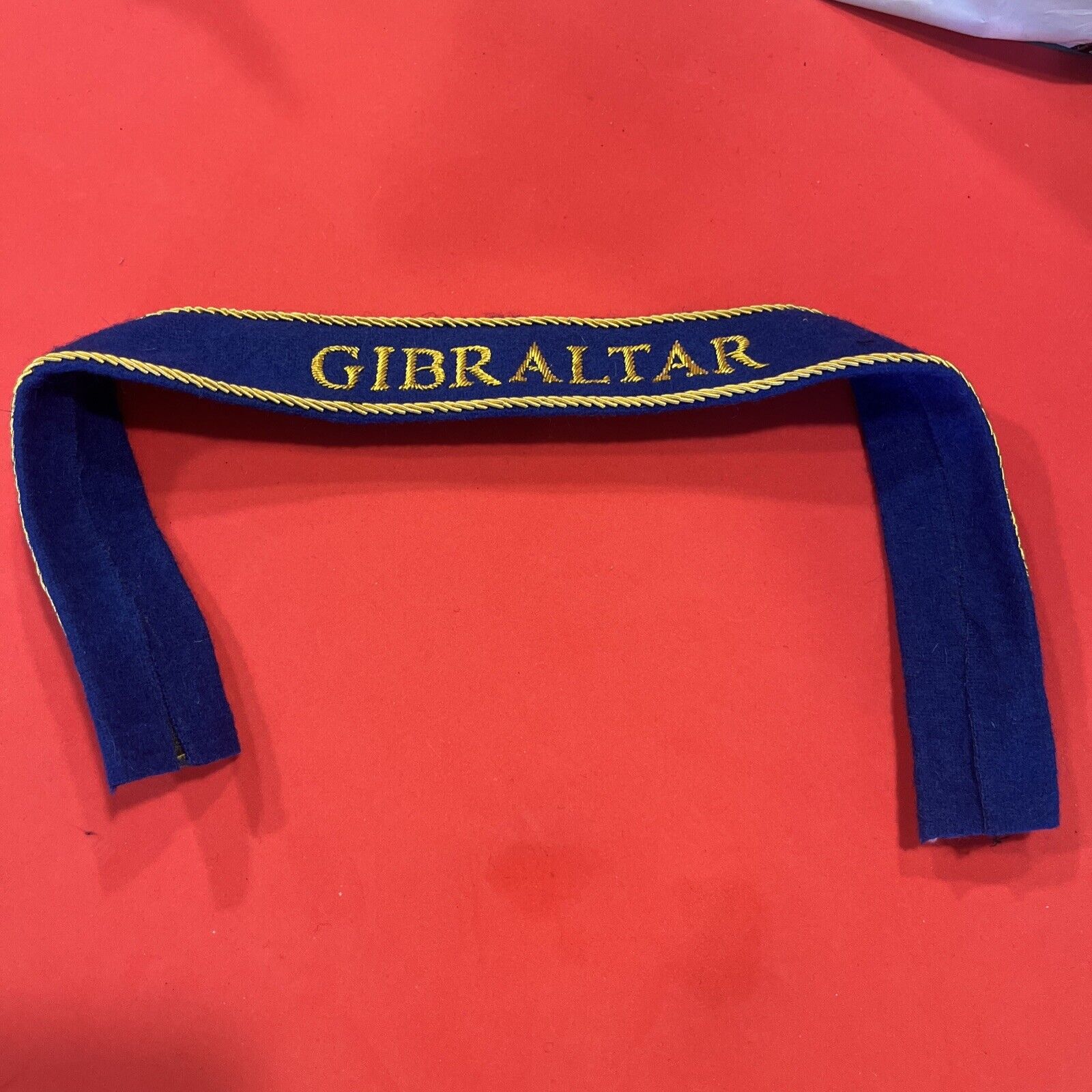 German Ww2 Wwii Early Elite Gibraltar Cuff Title Uniform Thick Embroidery