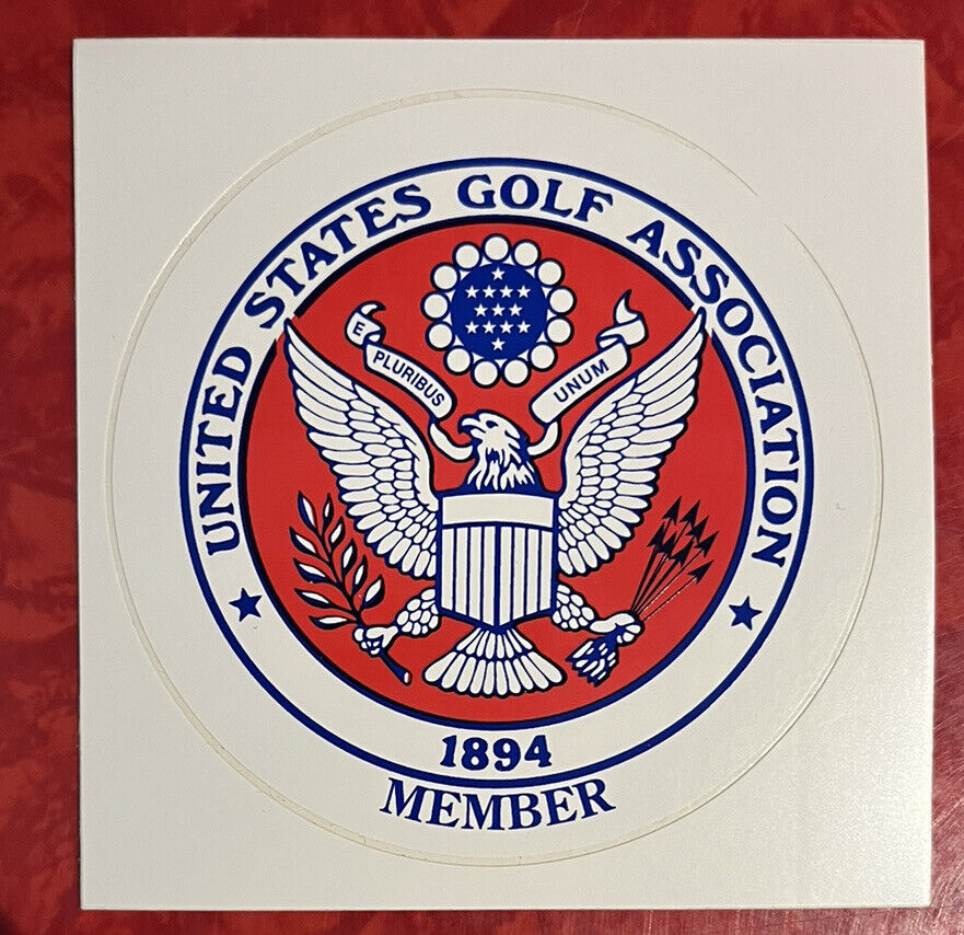 United States Golf Association Usga - Member  Vintage Unused Sticker