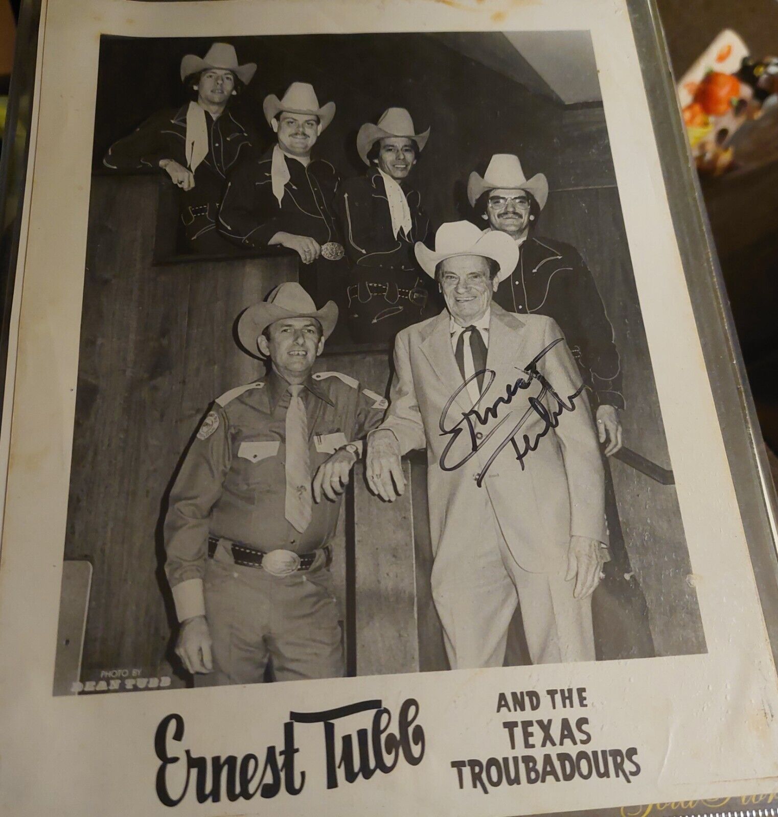 Vintage Autographed Picture Of Earnest Tubb And The Texas Troubadours