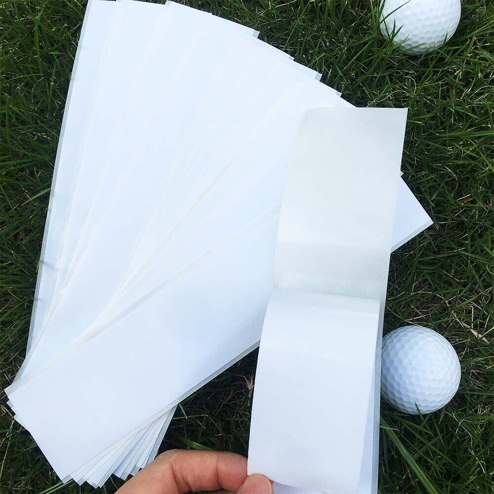 20 Sheets 2" X 10" Golf Grip Tape Double Sided Adhesive Strips For Golf Clubs
