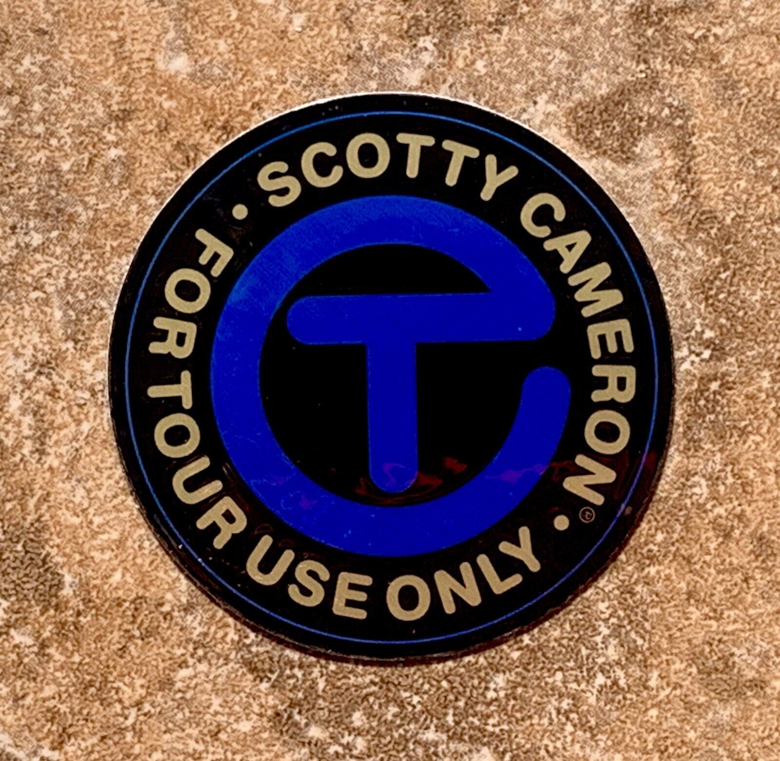 Scotty Cameron 🔥 2022 Gallery 2” Circle T Ftuo Myler Sticker *black/tour Blue*